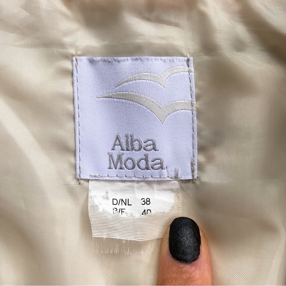 🌷 ALBA MODA WHITE MULTI STRIPE SPRING JACKET! - Picture 13 of 15